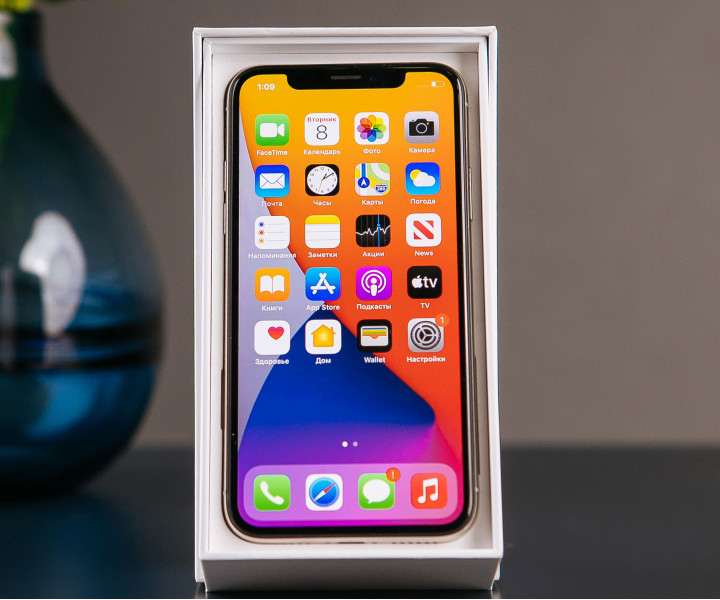 iPhone X 64gb, Silver б/у